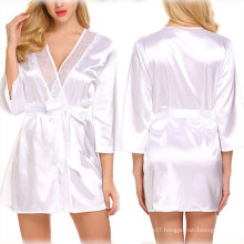 2021 Best selling monsoon wholesale women cheap fashion nightgown ladies sexy polyester summer custom logo sleepwear stain robe